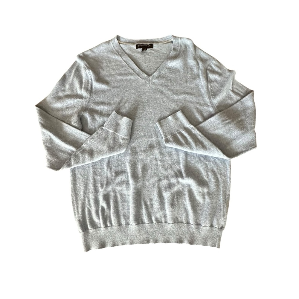 Banana Republic Light Blue V-Neck Sweater